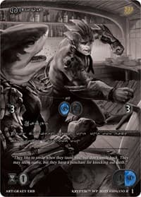 Kekoa (Silver Kryptik Language) - Wicked Prophecy [Wave 1] (eBay Gen Con Exclusive) - Kryptik TCG card