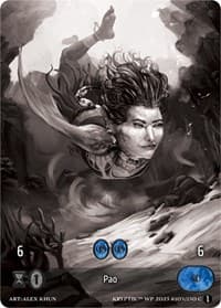 Pao (Box Topper) - Wicked Prophecy [Wave 1] (eBay Gen Con Exclusive) - Kryptik TCG card