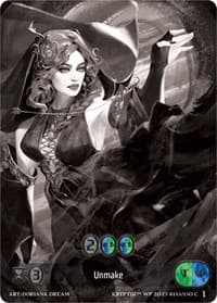 Unmake (Box Topper) - Wicked Prophecy [Wave 1] (eBay Gen Con Exclusive) - Kryptik TCG card