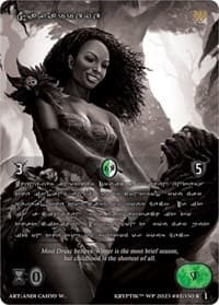 Safarreye (Silver Kryptik Language) - Wicked Prophecy [Wave 1] (eBay Gen Con Exclusive) - Kryptik TCG card