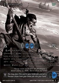 Makanui (Silver Kryptik Language) - Wicked Prophecy [Wave 1] (eBay Gen Con Exclusive) - Kryptik TCG card