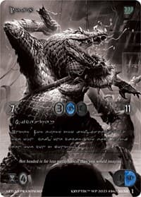 Iraz (Silver Kryptik Language) - Wicked Prophecy [Wave 1] (eBay Gen Con Exclusive) - Kryptik TCG card