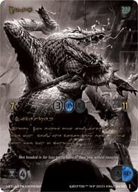 Iraz (Gold Kryptik Language) - Wicked Prophecy [Wave 1] (eBay Gen Con Exclusive) - Kryptik TCG card