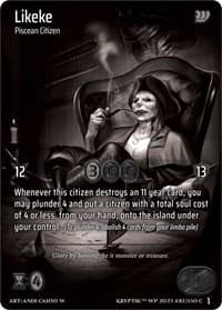 Likeke - Wicked Prophecy [Wave 1] (eBay Gen Con Exclusive) - Kryptik TCG card