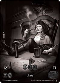 Likeke (Box Topper) - Wicked Prophecy [Wave 1] (eBay Gen Con Exclusive) - Kryptik TCG card