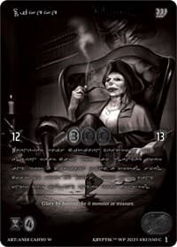 Likeke (Silver Kryptik Language) - Wicked Prophecy [Wave 1] (eBay Gen Con Exclusive) - Kryptik TCG card