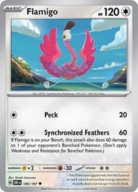 Flamigo - SV03: Obsidian Flames - Pokemon card
