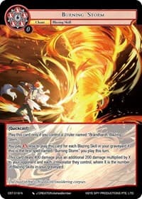 Burning Storm - Clash of the Star Trees - Force of Will card