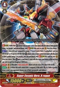 Super Cosmic Hero, X-rogue - D-PV01: History Collection - Cardfight Vanguard card