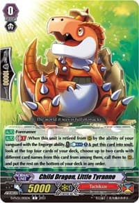 Child Dragon, Little Tyranno - D-PV01: History Collection - Cardfight Vanguard card