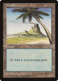 Island (Palm Tree) - Mirage - Magic: The Gathering card