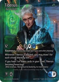 Tiberius (Full Art) - Genesis [Kickstarter] - Kryptik TCG card