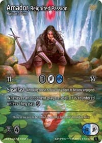 Amador, Reignited Passion (Cosmo Foil) - Wicked Prophecy [Wave 1] - Kryptik TCG card