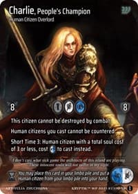 Charlie, People's Champion (Cosmo Foil) - Wicked Prophecy [Wave 1] - Kryptik TCG card
