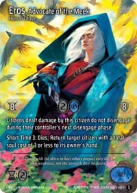 Eros, Advocate of the Meek (Cosmo Foil) - Wicked Prophecy [Wave 1] - Kryptik TCG card