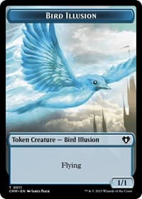 City's Blessing // Bird Illusion Double-Sided Token - Commander Masters - Magic: The Gathering card