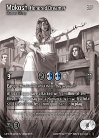 Mokosh, Honored Dreamer (Cosmo Foil) - Wicked Prophecy [Wave 1] (eBay Gen Con Exclusive) - Kryptik TCG card