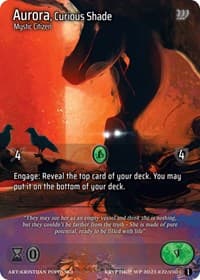 Aurora, Curious Shade (Cosmo Foil) - Wicked Prophecy [Wave 1] - Kryptik TCG card