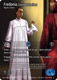 Fredonia, Envious Oneiros (Cosmo Foil) - Wicked Prophecy [Wave 1] - Kryptik TCG card