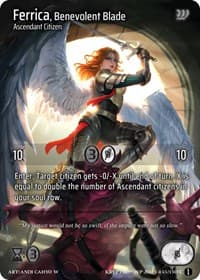 Ferrica, Benevolent Blade (Cosmo Foil) - Wicked Prophecy [Wave 1] - Kryptik TCG card