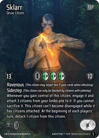 Sklarr (Cosmo Foil) - Wicked Prophecy [Wave 1] - Kryptik TCG card