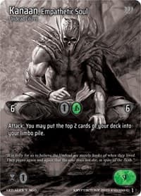 Kanaan, Empathetic Soul (Cosmo Foil) - Wicked Prophecy [Wave 1] (eBay Gen Con Exclusive) - Kryptik TCG card