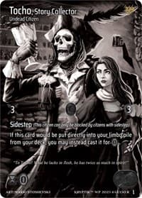 Tocho, Story Collector (Cosmo Foil) - Wicked Prophecy [Wave 1] (eBay Gen Con Exclusive) - Kryptik TCG card