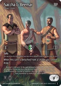 Saccha & Beemar (Cosmo Foil) - Wicked Prophecy [Wave 1] - Kryptik TCG card