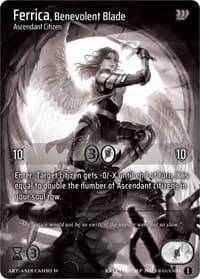 Ferrica, Benevolent Blade (Cosmo Foil) - Wicked Prophecy [Wave 1] (eBay Gen Con Exclusive) - Kryptik TCG card