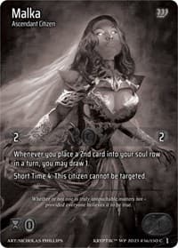 Malka (Cosmo Foil) - Wicked Prophecy [Wave 1] (eBay Gen Con Exclusive) - Kryptik TCG card