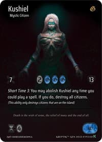 Kushiel (Full Art) - Genesis [Kickstarter] - Kryptik TCG card
