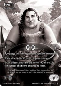 Ferral (Cosmo Foil) - Wicked Prophecy [Wave 1] (eBay Gen Con Exclusive) - Kryptik TCG card