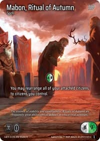 Mabon, Ritual of Autumn (Cosmo Foil) - Wicked Prophecy [Wave 1] - Kryptik TCG card