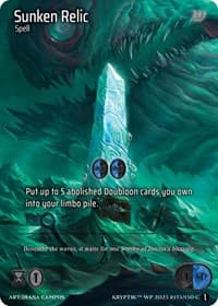 Sunken Relic (Cosmo Foil) - Wicked Prophecy [Wave 1] - Kryptik TCG card