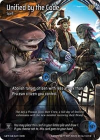 Unified by the Code (Cosmo Foil) - Wicked Prophecy [Wave 1] - Kryptik TCG card