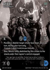 Drikki (Cosmo Foil) - Wicked Prophecy [Wave 1] (eBay Gen Con Exclusive) - Kryptik TCG card