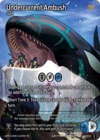 Undercurrent Ambush (Cosmo Foil) - Wicked Prophecy [Wave 1] - Kryptik TCG card