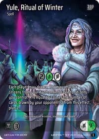 Yule, Ritual of Winter (Cosmo Foil) - Wicked Prophecy [Wave 1] - Kryptik TCG card