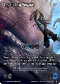 Legendary Voyage (Cosmo Foil) - Wicked Prophecy [Wave 1] - Kryptik TCG card