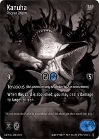Kanuha (Cosmo Foil) - Wicked Prophecy [Wave 1] (eBay Gen Con Exclusive) - Kryptik TCG card