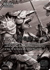 Wikolia (Cosmo Foil) - Wicked Prophecy [Wave 1] (eBay Gen Con Exclusive) - Kryptik TCG card