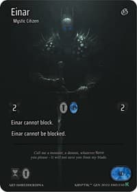 Einar (Full Art) - Genesis [Kickstarter] - Kryptik TCG card