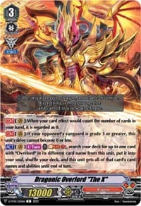 Dragonic Overlord "The X" - D-PV01: History Collection - Cardfight Vanguard card