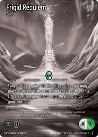 Frigid Requiem (Cosmo Foil) - Wicked Prophecy [Wave 1] (eBay Gen Con Exclusive) - Kryptik TCG card
