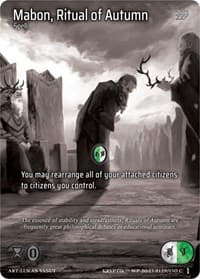 Mabon, Ritual of Autumn (Cosmo Foil) - Wicked Prophecy [Wave 1] (eBay Gen Con Exclusive) - Kryptik TCG card
