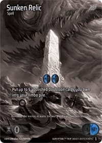 Sunken Relic (Cosmo Foil) - Wicked Prophecy [Wave 1] (eBay Gen Con Exclusive) - Kryptik TCG card