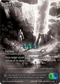 Gaia's Echo (Cosmo Foil) - Wicked Prophecy [Wave 1] (eBay Gen Con Exclusive) - Kryptik TCG card