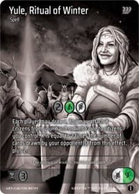 Yule, Ritual of Winter (Cosmo Foil) - Wicked Prophecy [Wave 1] (eBay Gen Con Exclusive) - Kryptik TCG card