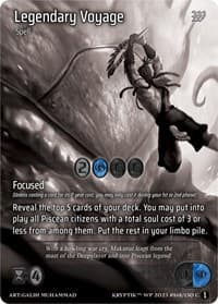 Legendary Voyage (Cosmo Foil) - Wicked Prophecy [Wave 1] (eBay Gen Con Exclusive) - Kryptik TCG card
