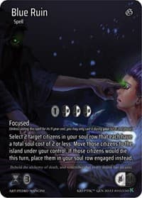Blue Ruin (Full Art) - Genesis [Kickstarter] - Kryptik TCG card